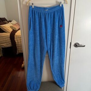 KULE Electric Blue Terry Jogger Pants  - Cozy Elastic Waist